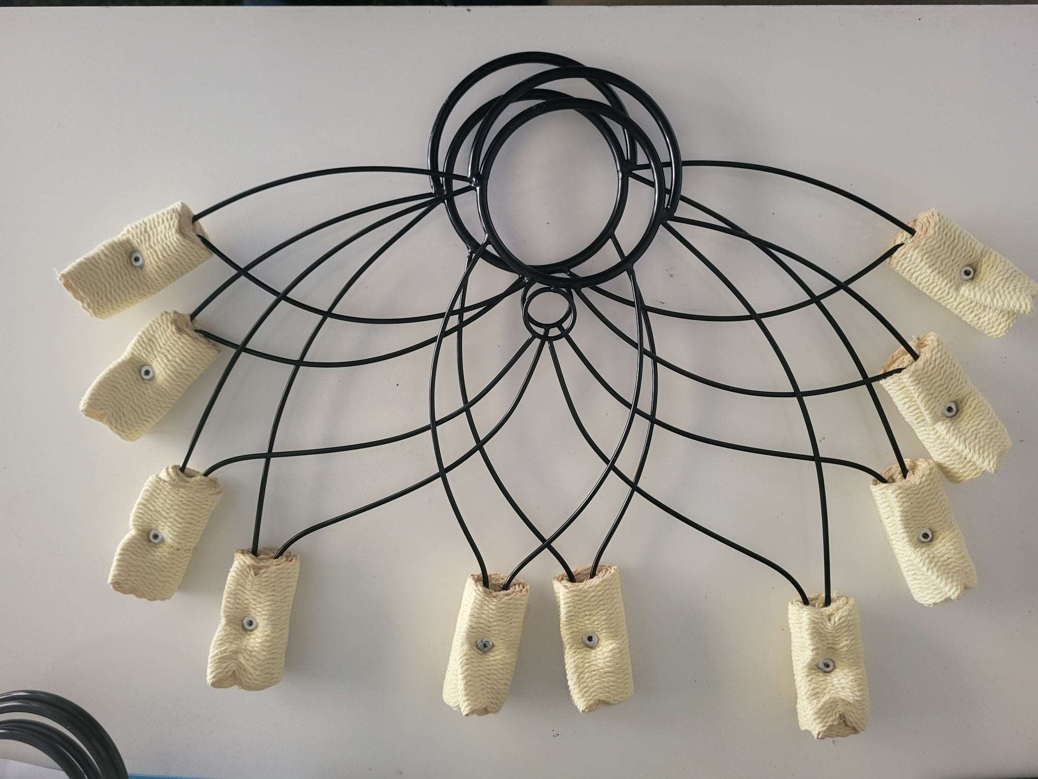 Paire éventails de Feu Lotus