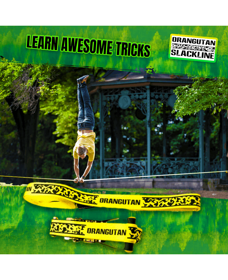Slackline Orangutan 15m avec protecteur d'arbres
