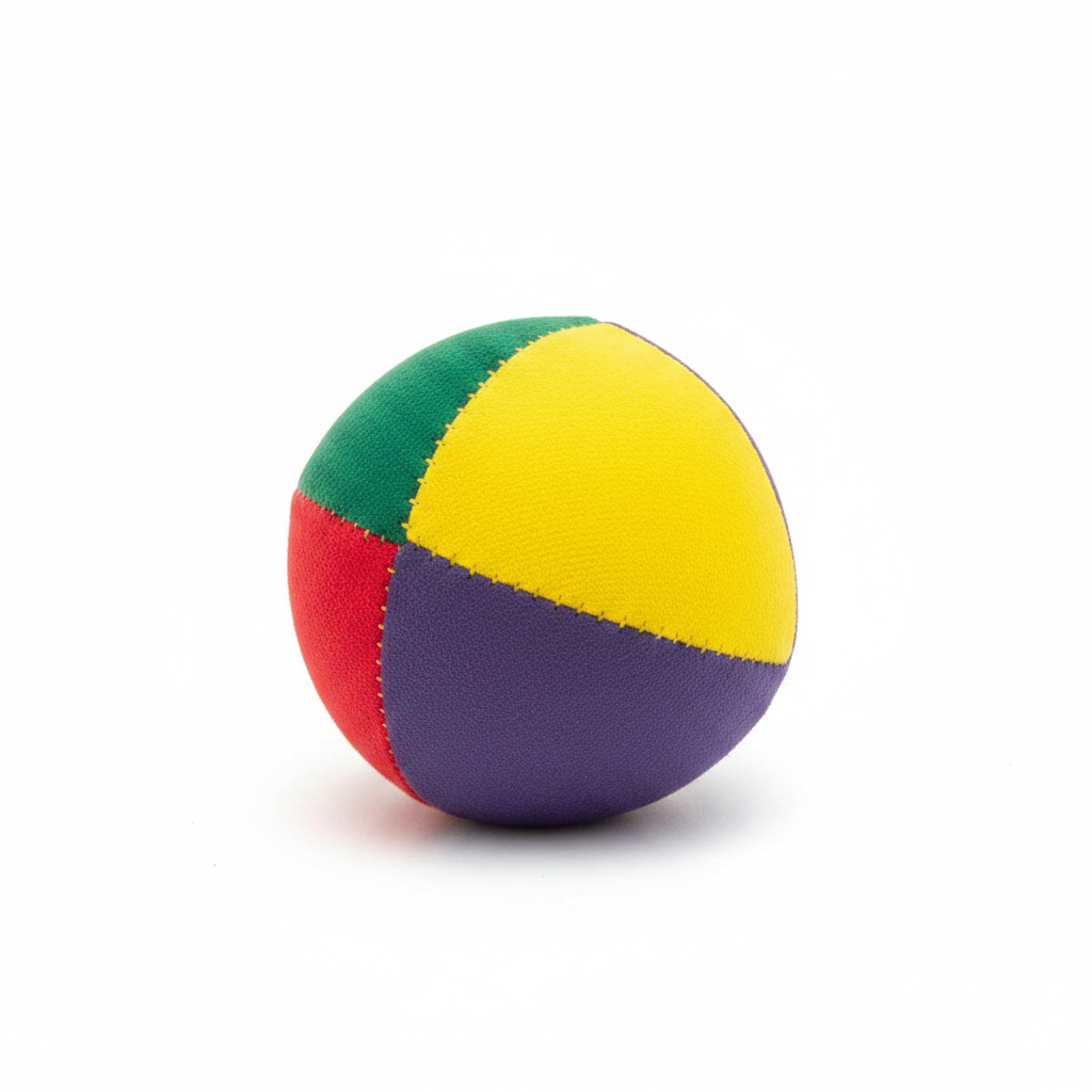 Balle de Jonglerie molle cousue 100g - fond blanc