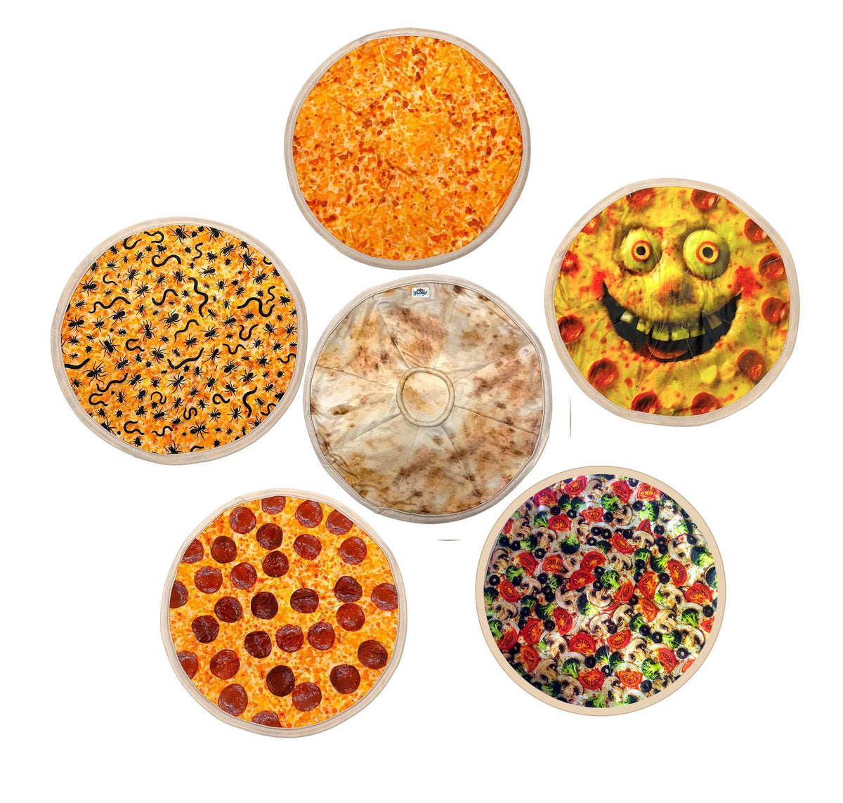 Pizza Flow – les 5 motifs de pizza tournante en tissu