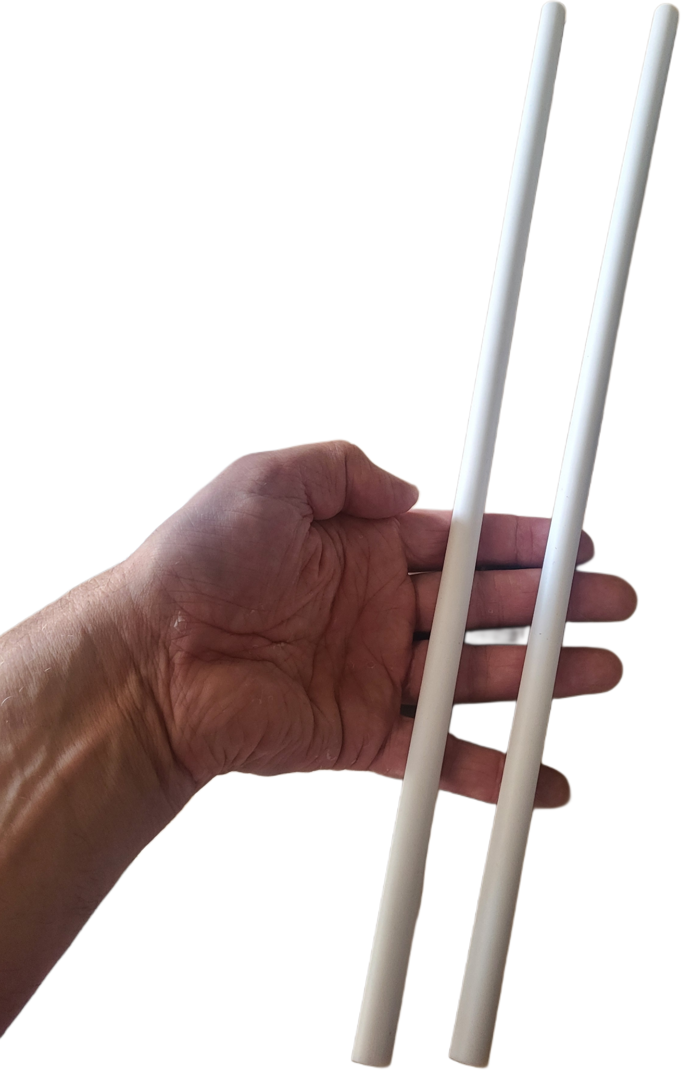 Baguettes de Contrôle Mr Babache Hêtre & Silicone Blanc — 12 mm - vue 3