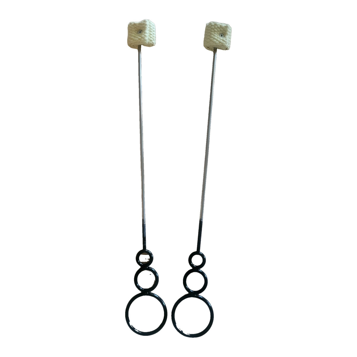 Paire de torches cracheur de feu PassePasse Pro, mèche Kevlar 25 mm