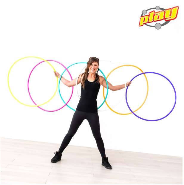 Hula-hoop PEHD léger diamètre 78 à 85cm unicolor