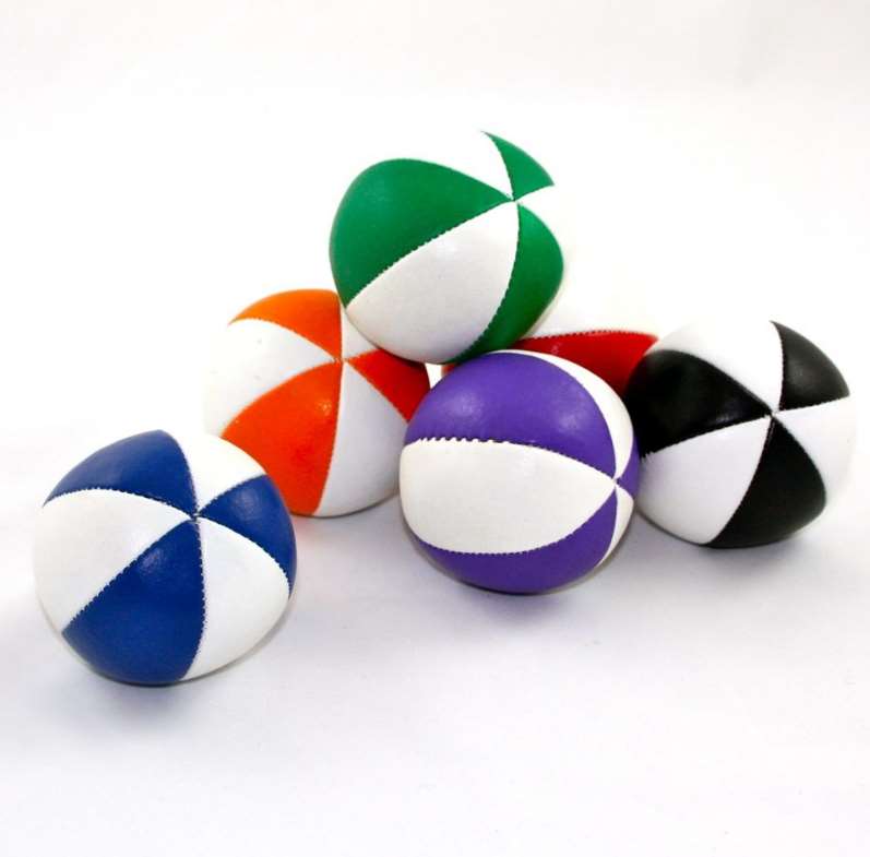 Balles flash 6 faces 130g blanc + couleur