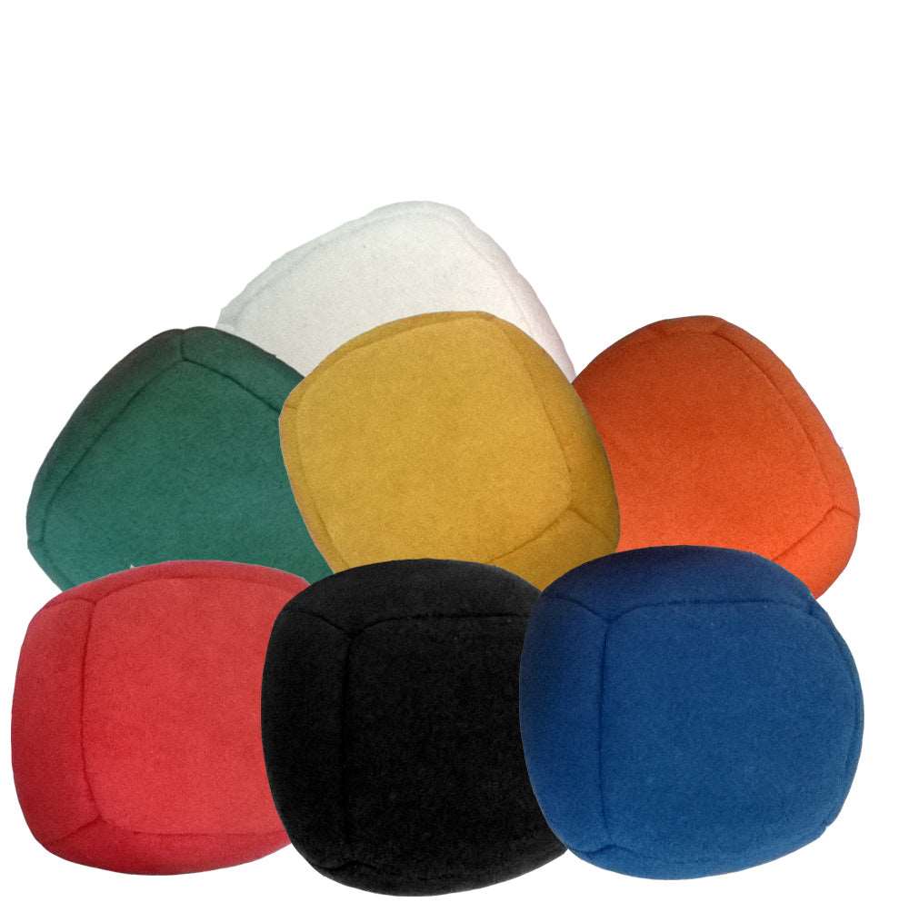 Balle Pro « Multiplex » 6 faces en daim, 90g, remplissage graines