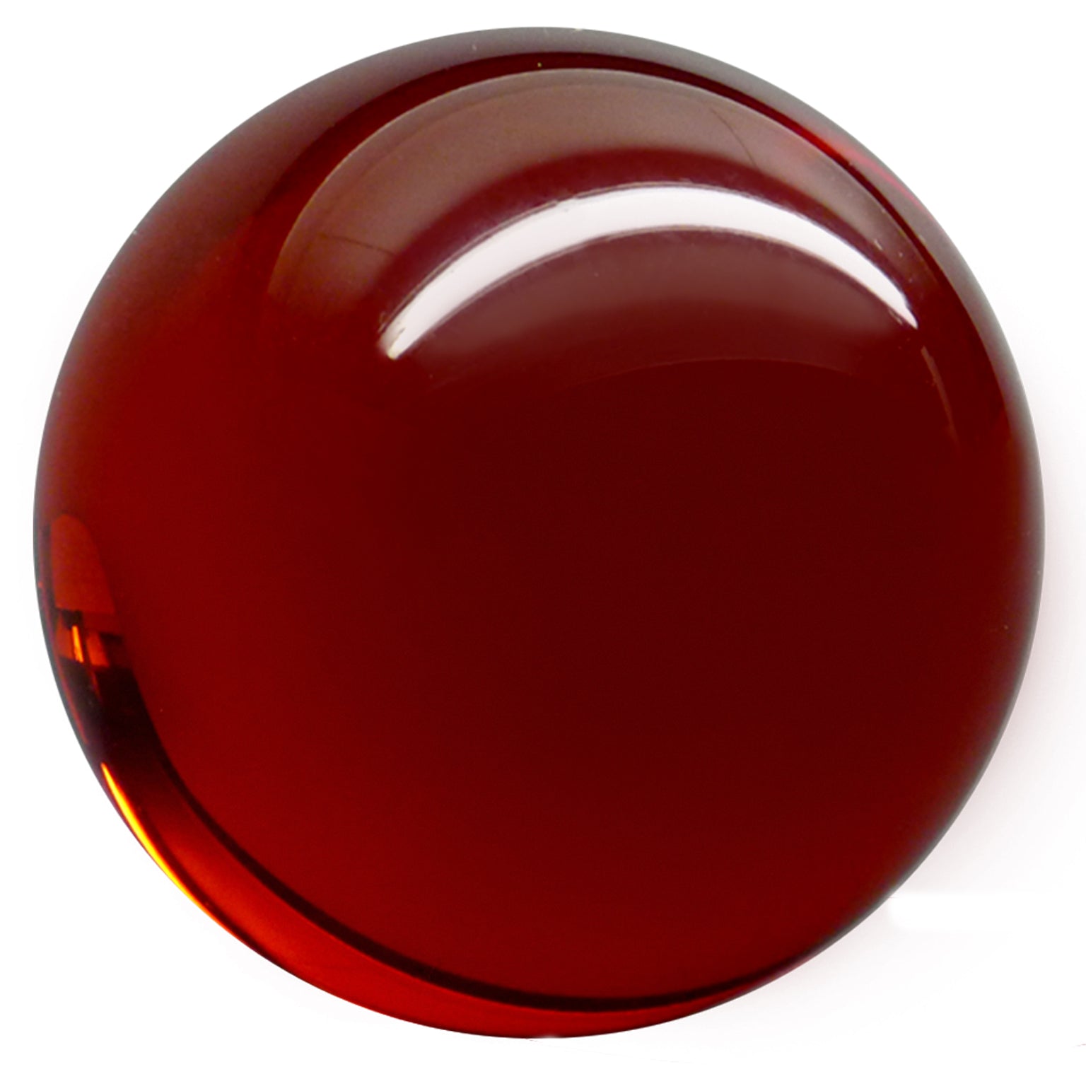 Balle de contact Acrylique Rouge Transparent 90mm 520g et étui de protection - vue 3