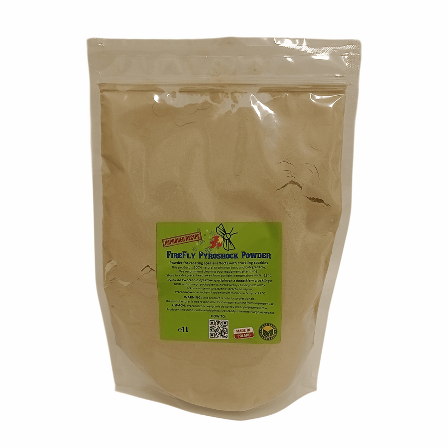 FireFly Pyroshock Powder – Poudre argentée à étincelles intenses avec reflets bleutés 1 LITRE