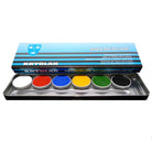 Palette maquillage aqua kryolan 4ml x 6 couleurs