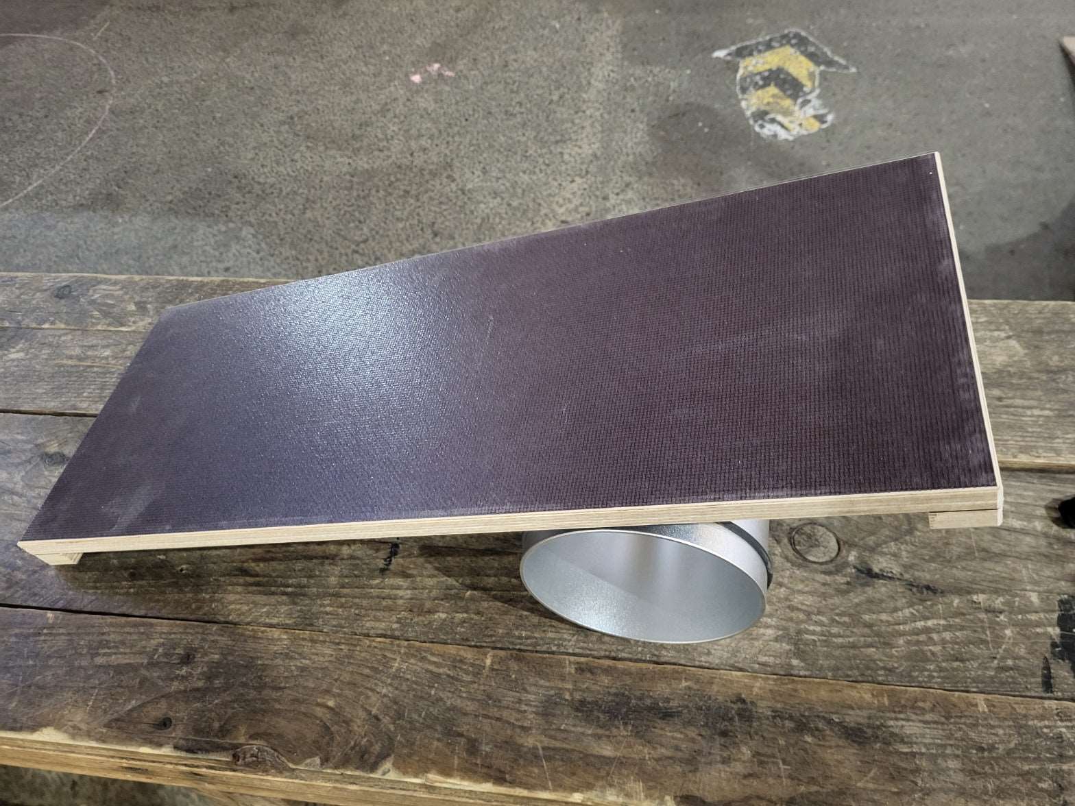 Rolla Bolla avec planche grip contreplaqué Noir et rouleau Aluminium pro 15cm