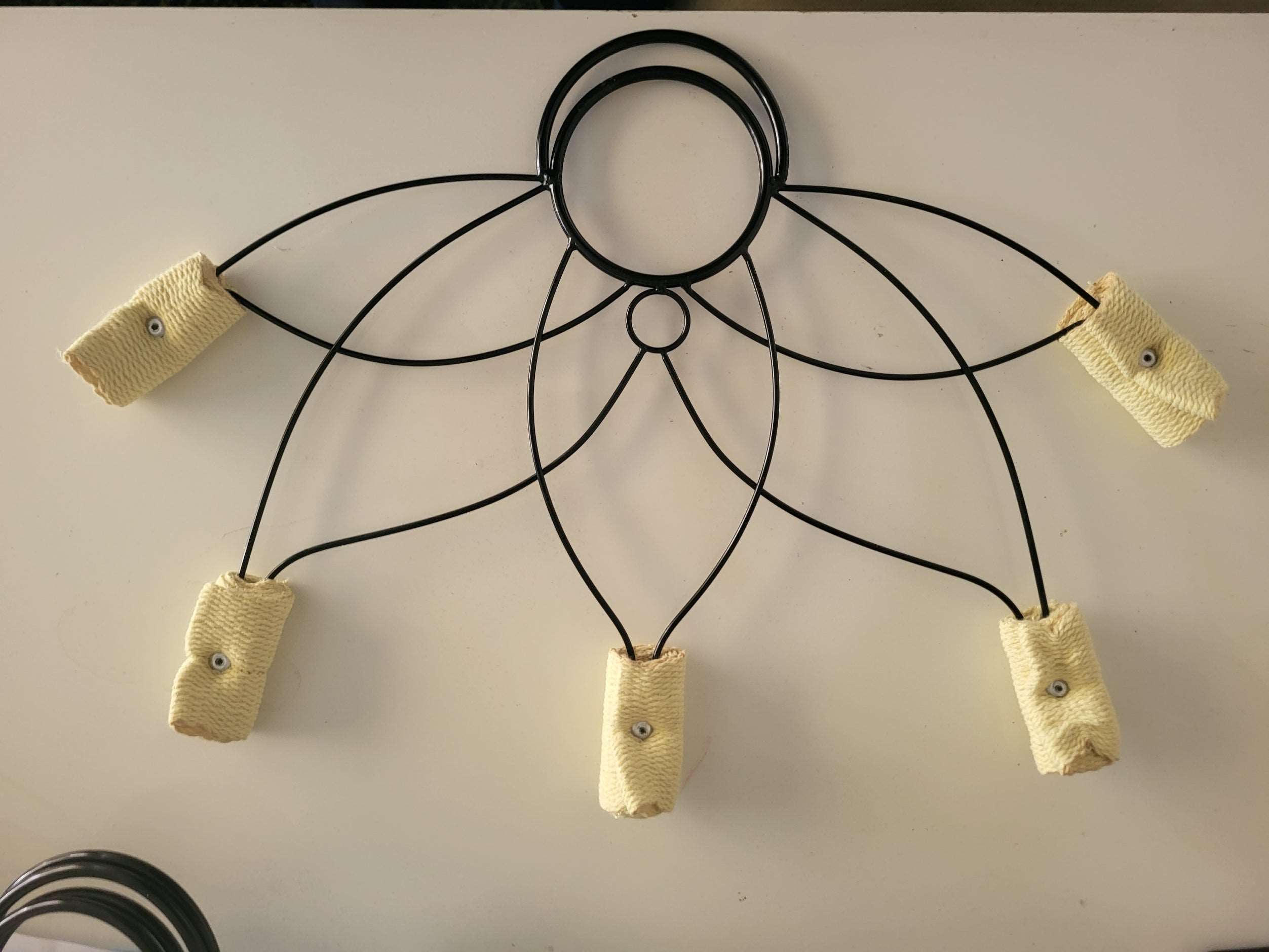 Paire éventails de Feu Lotus avec mèches XL