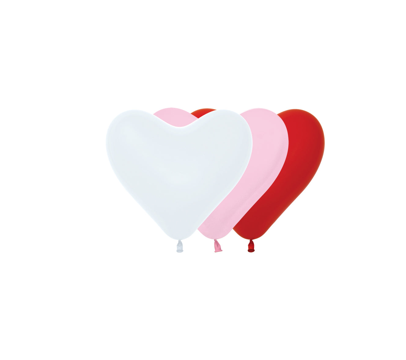 Ballons Cœur 6" – Assortiment Love – Lot de 50 | Sempertex