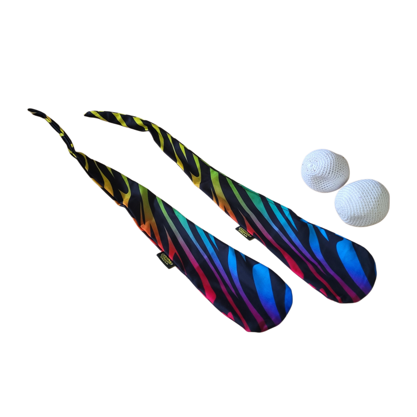Juggle Dream Chaussettes Bolas (Poi) Trippy – Paire extensible, designs psychédéliques
