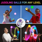 POITOI Balles de jonglage LED Balles de jonglage lumineuses rechargeables par USB (lot de 3)