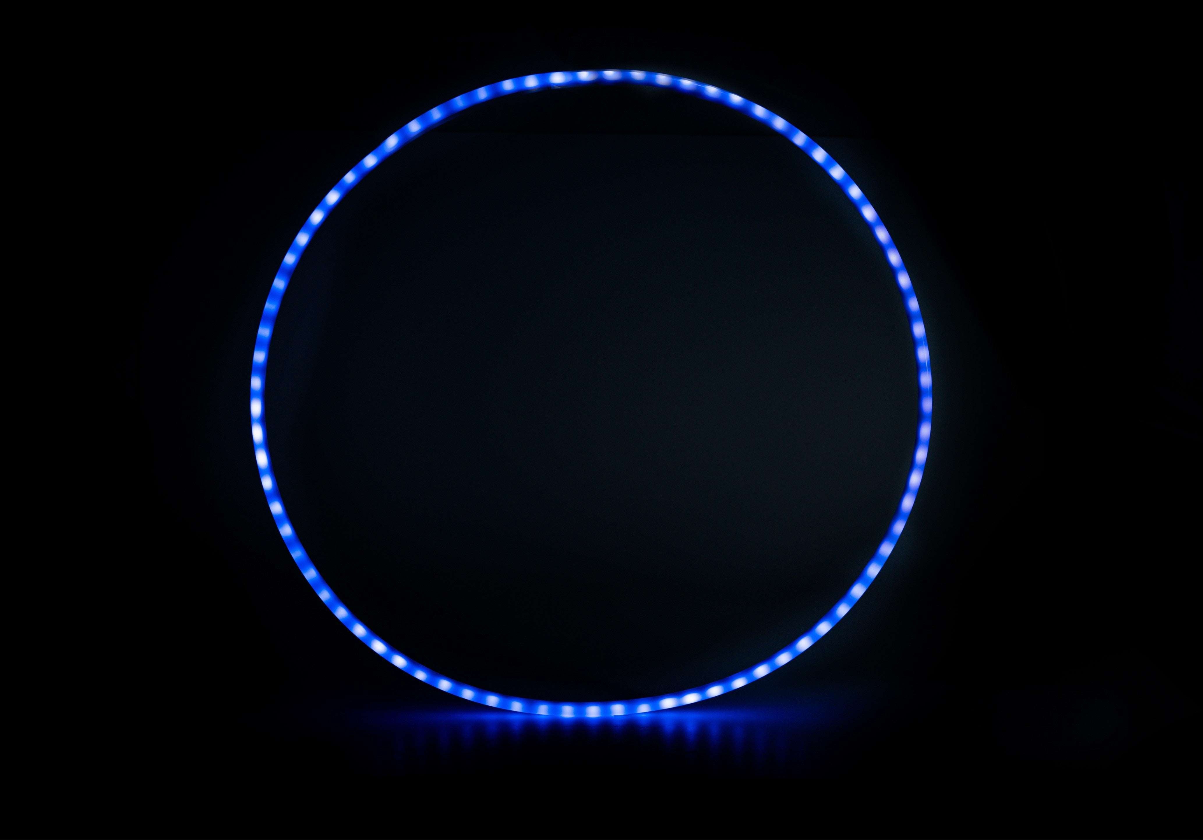 Hulahoop lumineux 85cm rechargeable USB + télécommande 300 + motifs