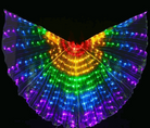 Ailes Scintillantes Lumineuses de Performance version adulte multicolore