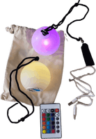 Paire de bolas lumineuses USB avec télécommande