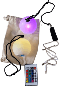 Paire de bolas lumineuses USB avec télécommande