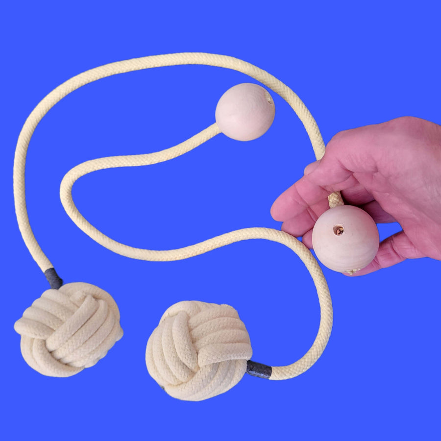 Paire de bolas pomme de touline avec corde kevlar statique