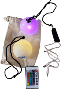 Paire de bolas lumineuses USB avec télécommande