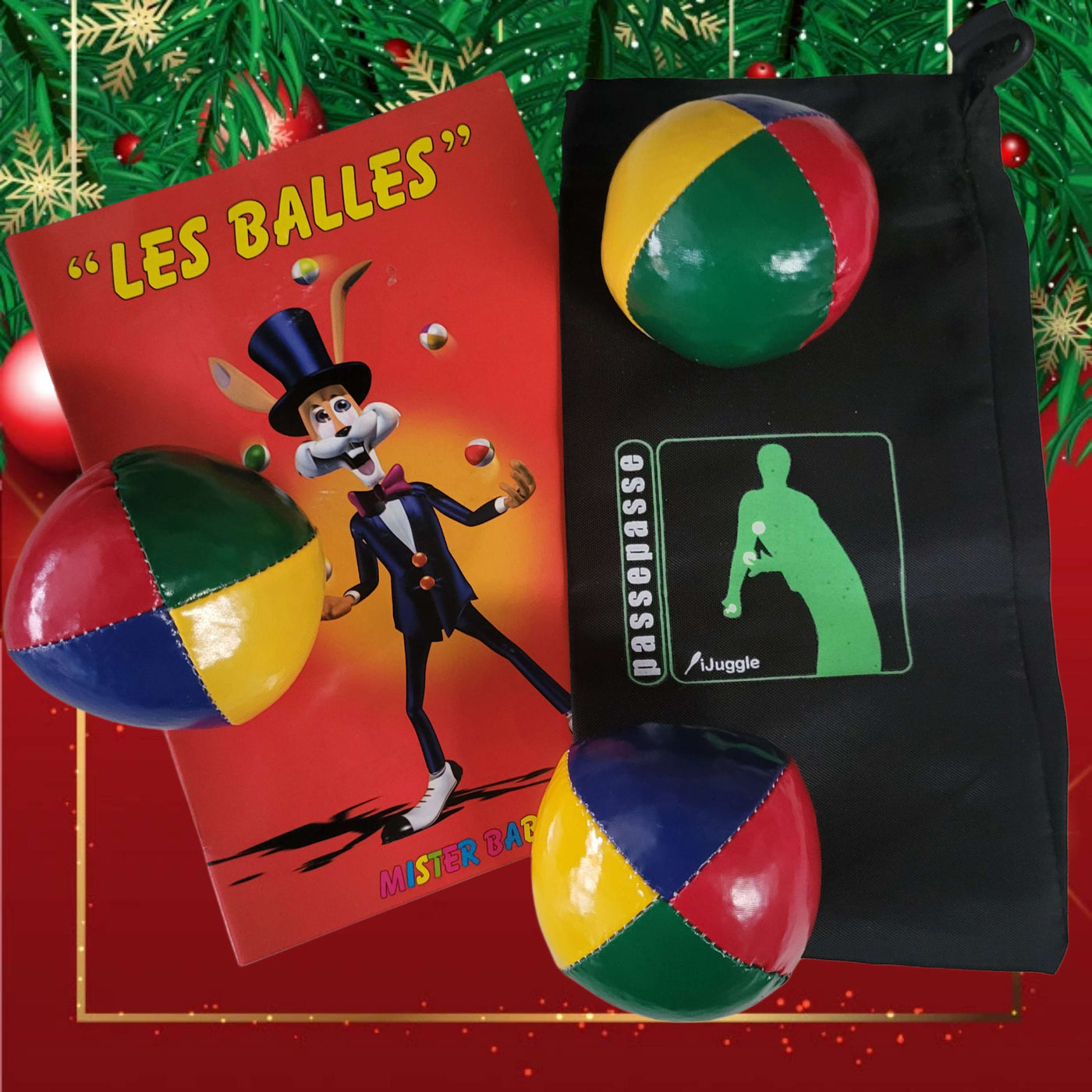 Kit cadeau balles de jonglerie