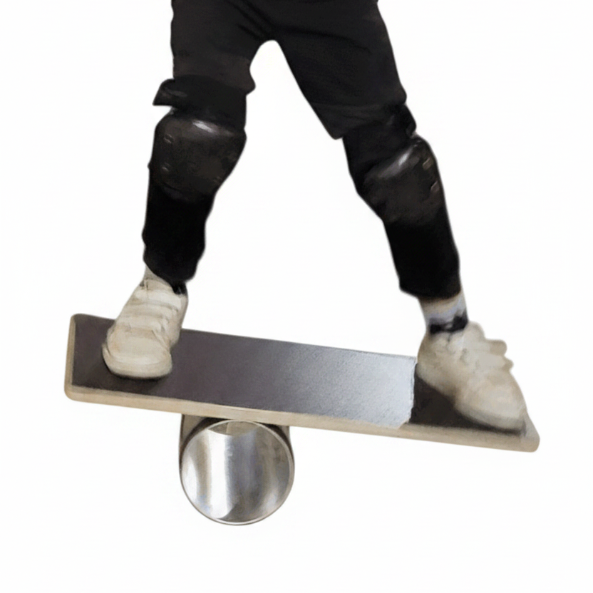 Rolla Bolla avec planche grip contreplaqué Noir et rouleau Aluminium pro 15cm