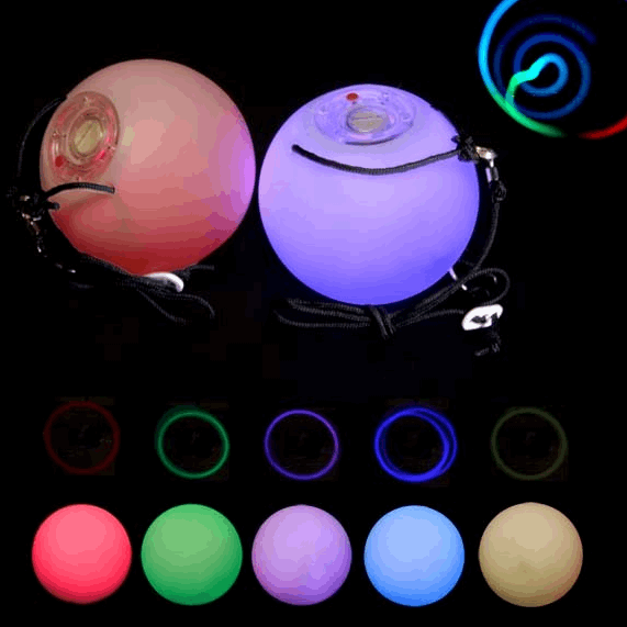 Paire de bolas lumineux - Poly Poi Multi Fonction LED
