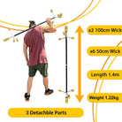 FNG Baton de Contact Dragon Fire Staff pliable 140cm