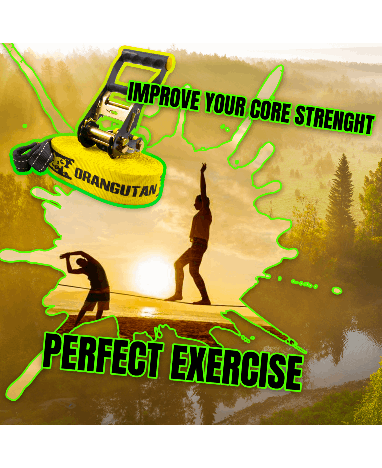 Slackline Orangutan 15m avec protecteur d'arbres