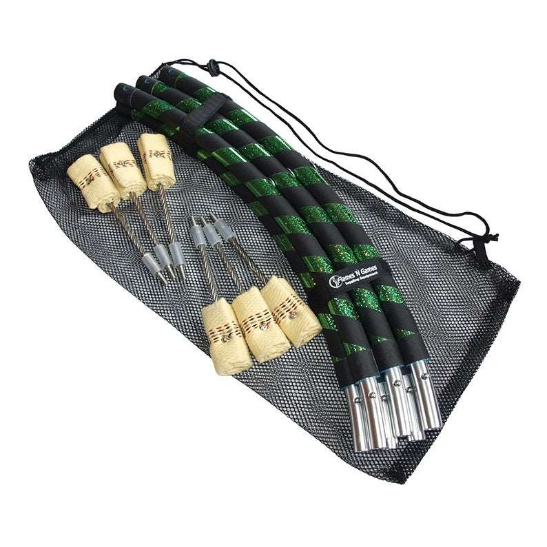 FNG Hula-Hoop de feu pliable 90cm avec 6 mèches