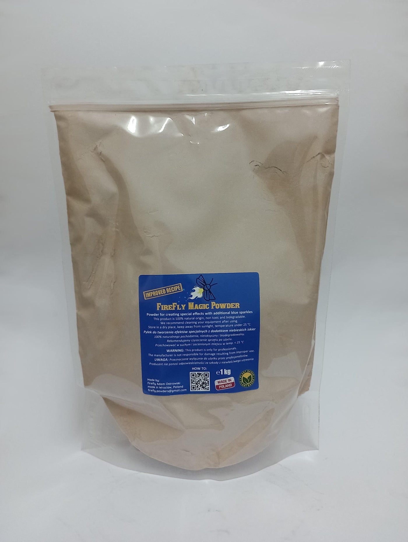 Poudre Pyrotechnique FireFly Magic – Éclat Intense & Étincelles Bleutées Naturelle et Biodégradable (1 kg)