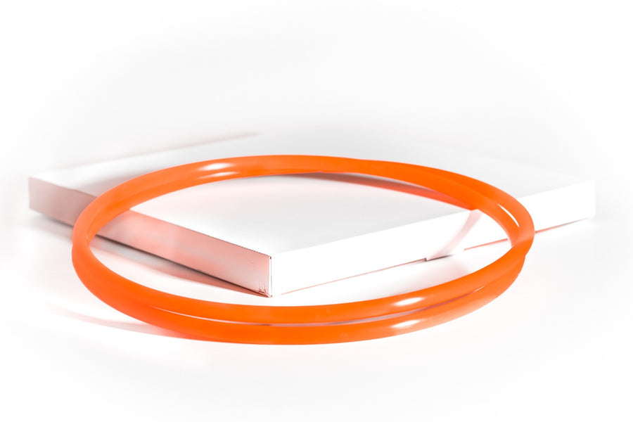 Hula hoop orange 88cm diameter pour enfants et ados