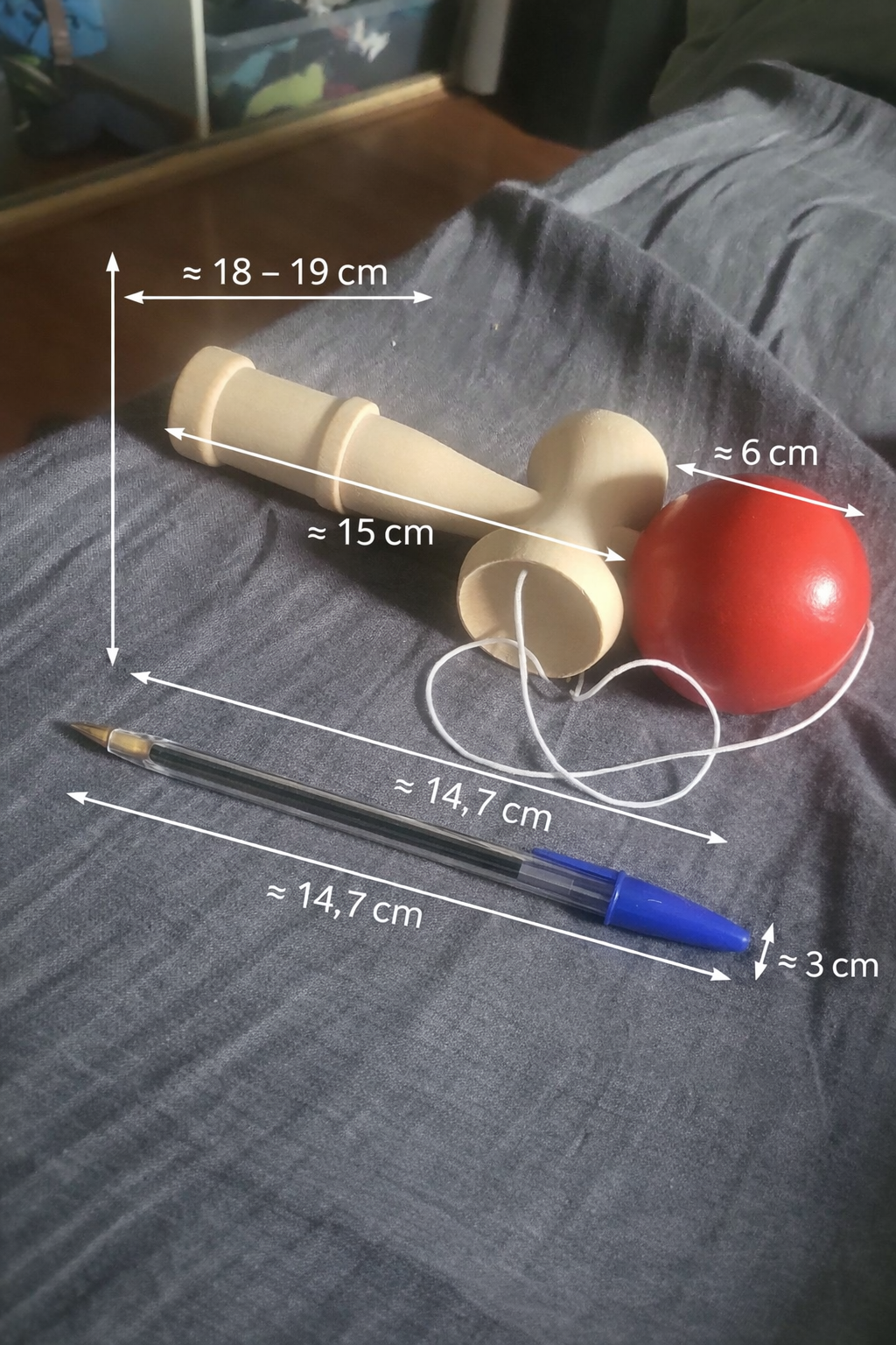 Kendama Classique en Bois – Jeu d’Adresse Japonais | Débutant & Expert