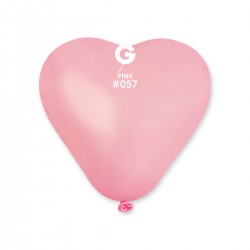 Gemar ballons latex COEURS ROSE 6" - 16cm Sachet de 100