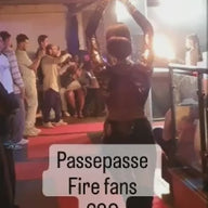 Pair of PassePasse 5 branch fire fan