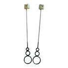Paire de torches cracheur de feu PassePasse Pro, mèche Kevlar 25 mm