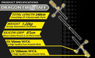 FNG Baton de Contact Dragon Fire Staff pliable 140cm