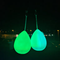 Pair of luminous bolas in the shape of a drop of water - Multi Function LED
