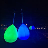 Pair of luminous bolas in the shape of a drop of water - Multi Function LED