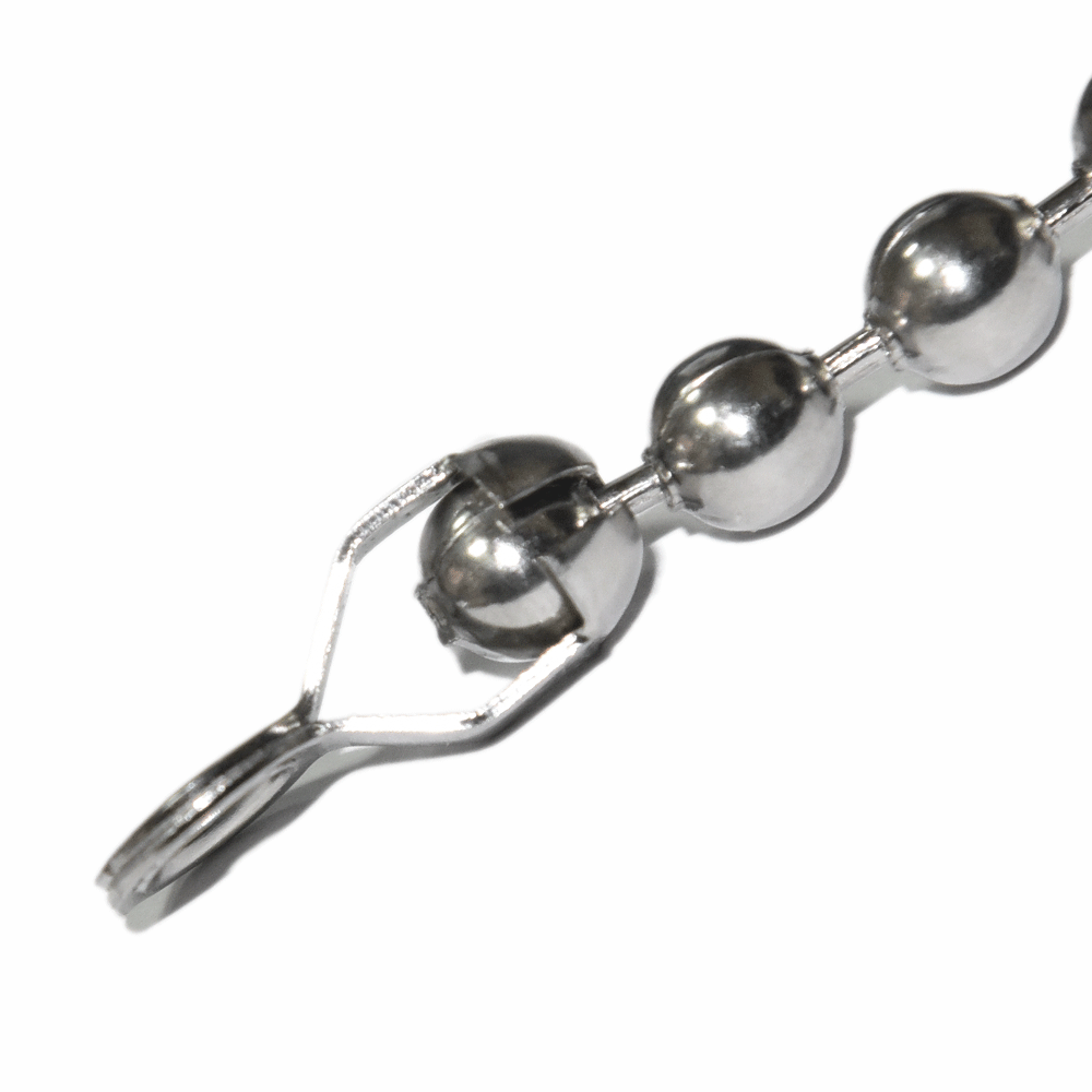 Chaîne à Billes En Acier Inoxydable 6 M - Diamètre 4 Mm - Avec 20 Connecteurs - Pour Déco, Suspension, Bricolage - 2