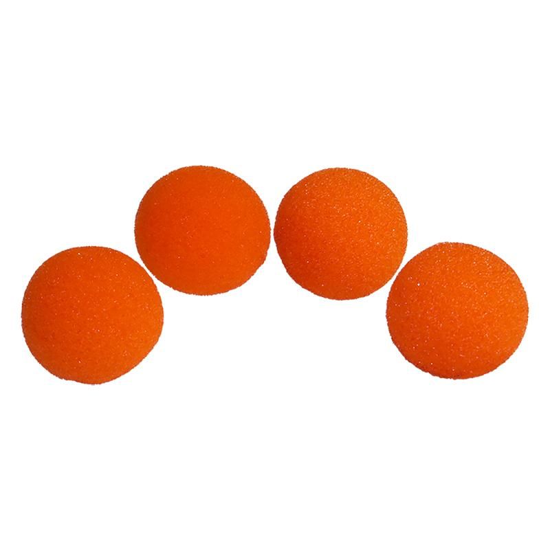 Super Soft Sponge Balls diam 50mm (Orange) Pack of 4 by Magic by Gosh