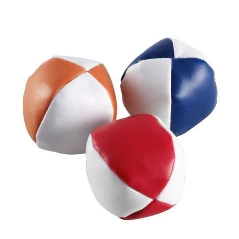 Kit de jonglerie 2 Assiettes tournantes avec baguettes en plastique, 6 Foulards à jongler et 2 lots de 3 balles de Jonglage