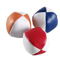 Lot de trois balles de jonglage avec une pochette en coton