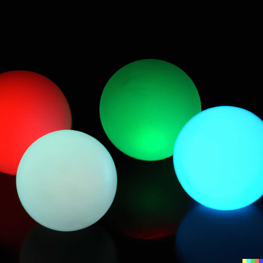 Brillez dans l'obscurité avec la balle de jonglage à LED