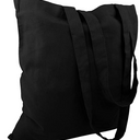 a black cotton bag