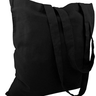 a black cotton bag