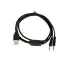 CHARGER CABLE USB WITH TWO 3.5 Jacks for K8 PROPS - vue 1