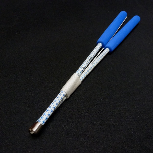 Pair of Sundia™ carbon sticks grid sleeves blue