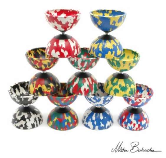 Diabolo MB ARLEQUIN medium babache 110mm