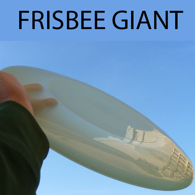 Frisbee géant phospho ou Plateau pour toupies