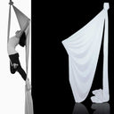 Tissu aérien Blanc- durable et indéchirable . Longueur 16m x 160cm. 100% Polyester.